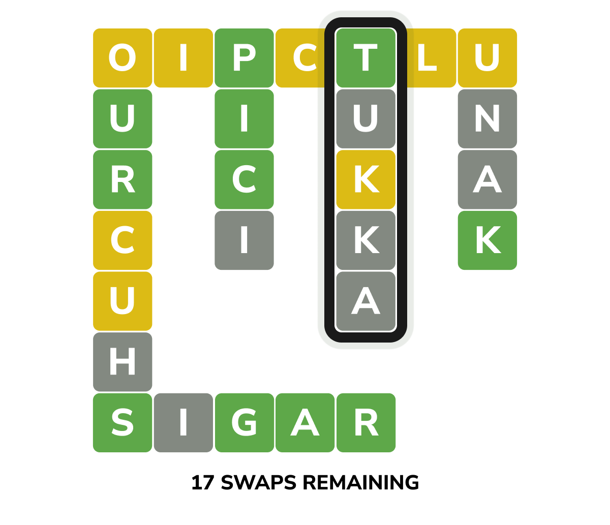Crosswordle word with little to no hints