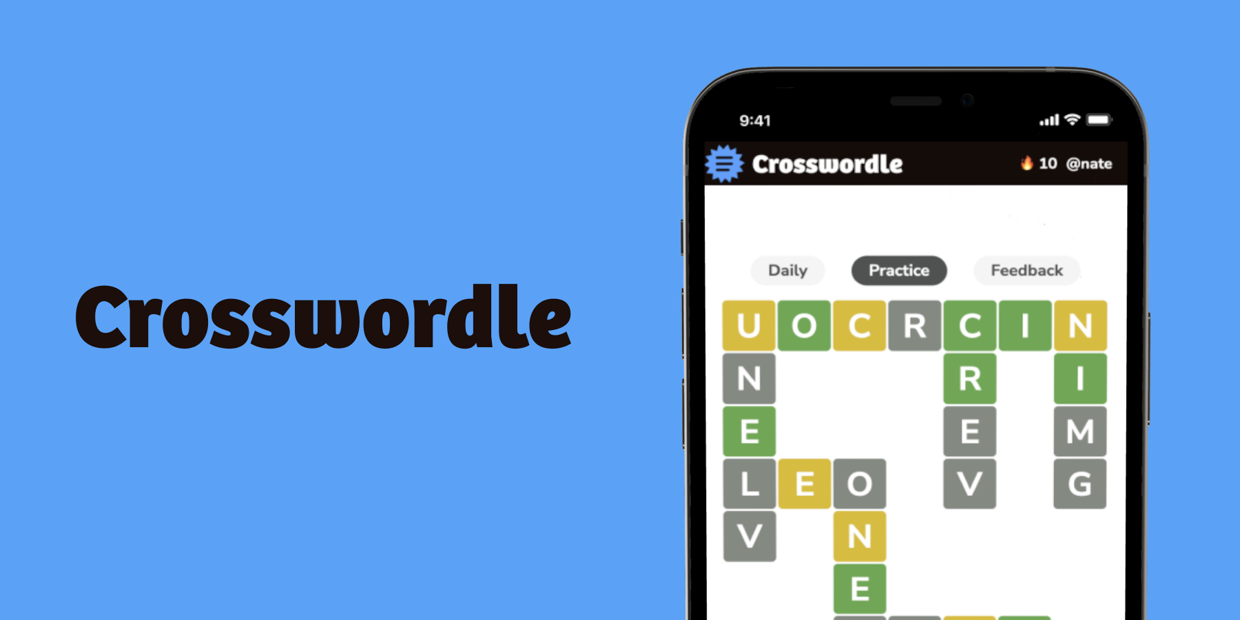 Crosswordle Daily Logic Word Game