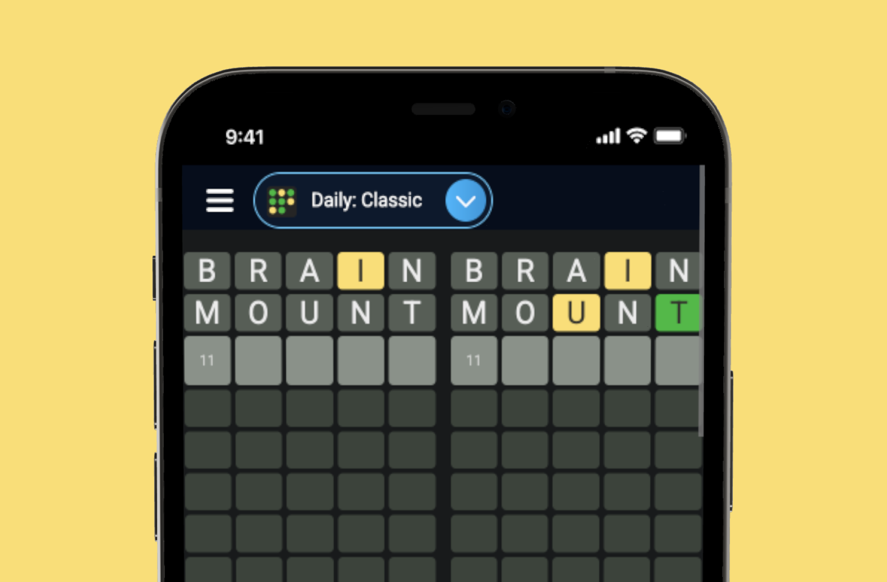 Octordle — A popular daily wordle style game