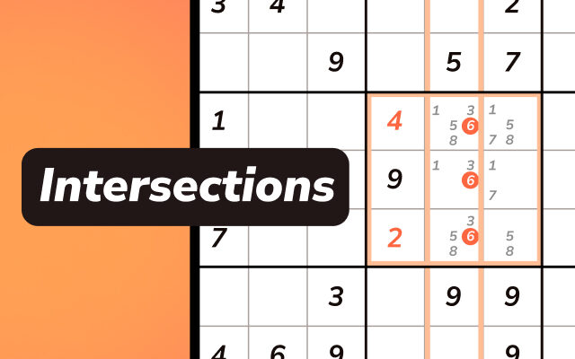 Featured sudoku intersections