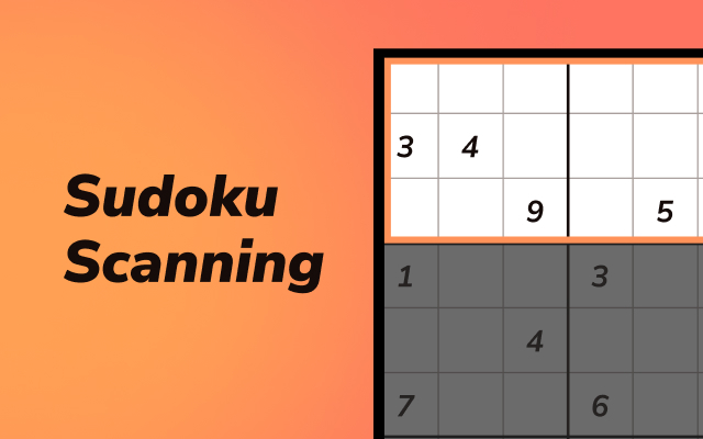 Sudoku Scanning