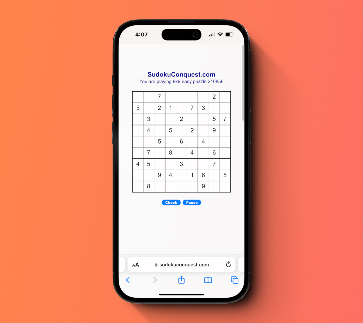 Sudoku Conquest game