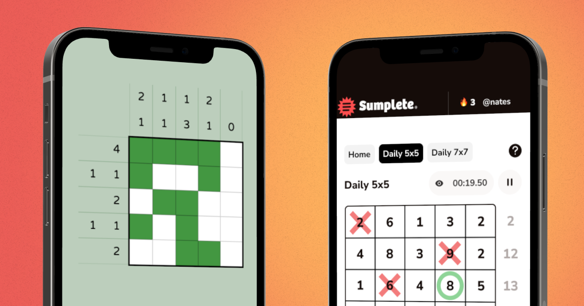 Nonogram vs Sumplete Comparison